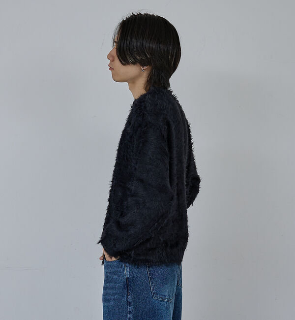 ABAHOUSE「【AH ABAHOUSE】ロングシャギー クルーネックニット」|ニット・セーター|