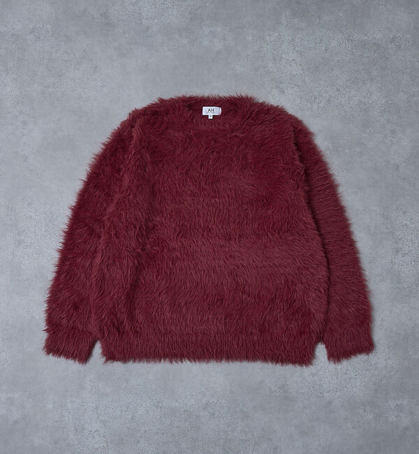 ABAHOUSE「【AH ABAHOUSE】ロングシャギー クルーネックニット」|ニット・セーター|