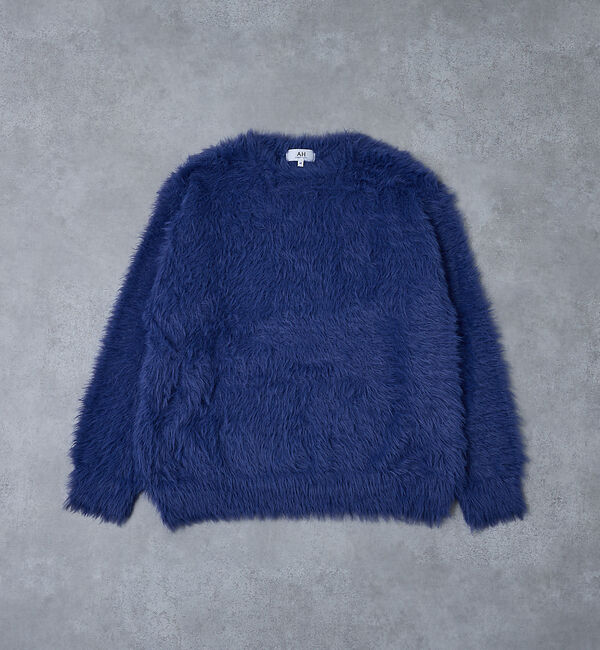 ABAHOUSE「【AH ABAHOUSE】ロングシャギー クルーネックニット」|ニット・セーター|