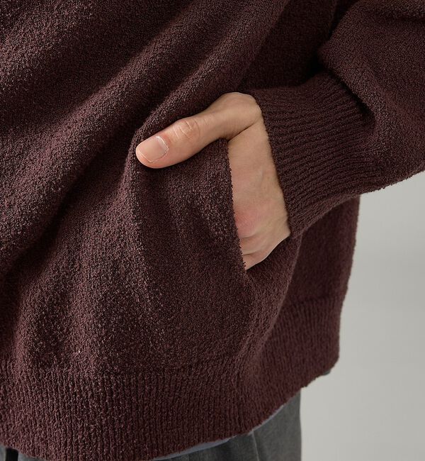 ABAHOUSE「コットンブークレー ダブルZIP クルーカーディガン」|カーディガン|