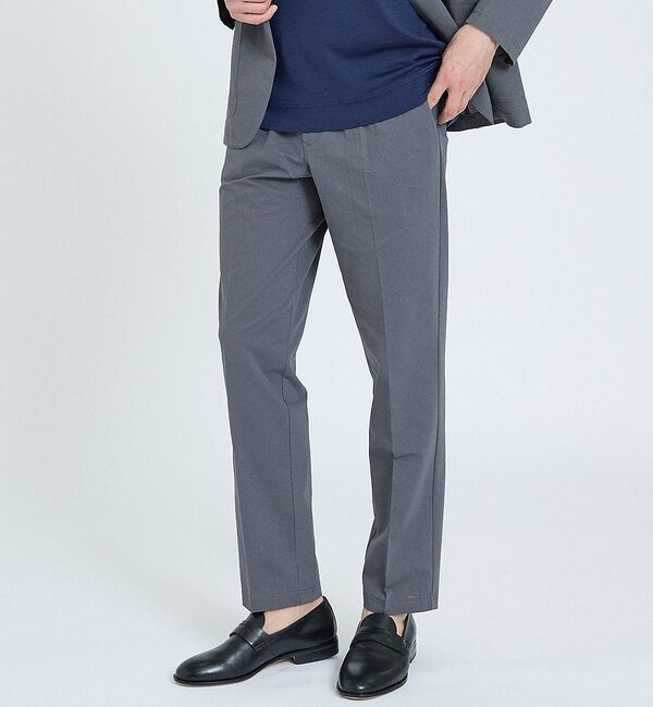 ABAHOUSE「【SMART CLOSET】接触冷感 カットメッシュ スラックス / セットアッ」|スラックス|グレー