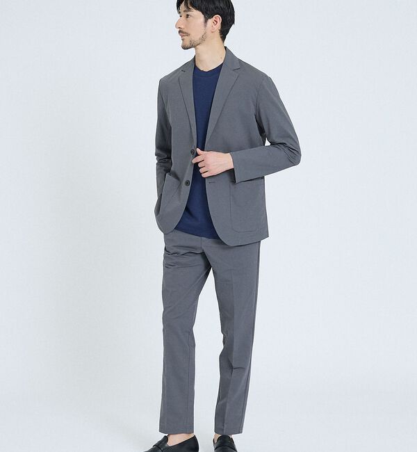 ABAHOUSE「【SMART CLOSET】接触冷感 カットメッシュ スラックス / セットアッ」|スラックス|