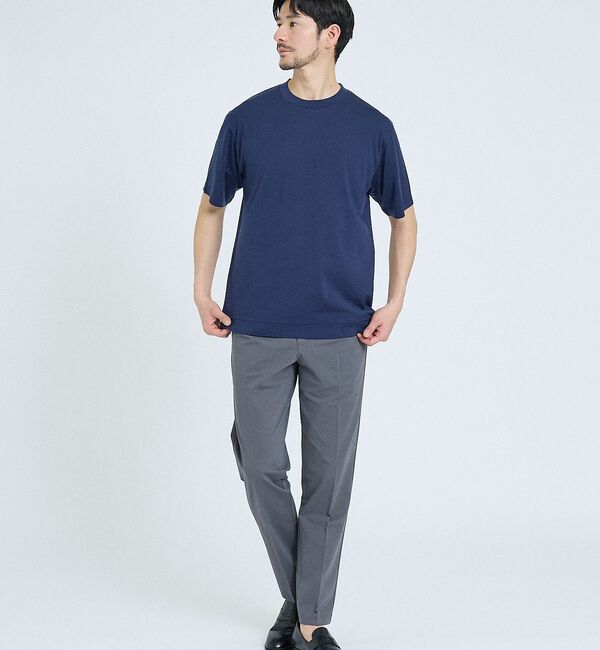 ABAHOUSE「【SMART CLOSET】接触冷感 カットメッシュ スラックス / セットアッ」|スラックス|