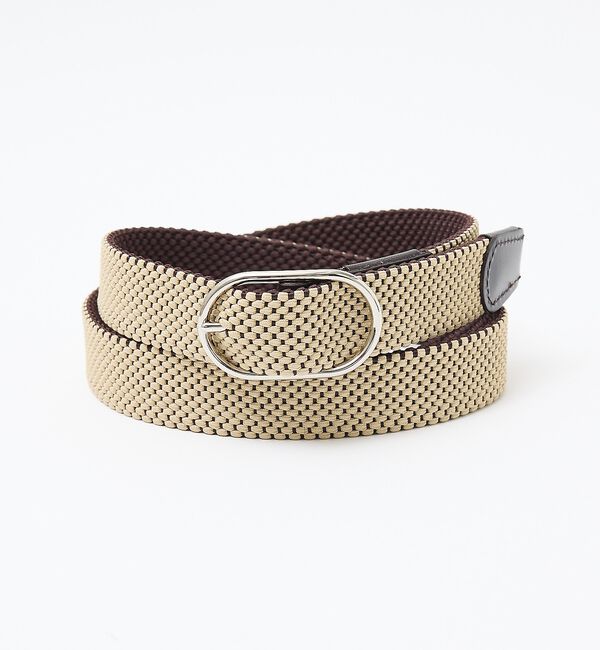 ABAHOUSE「【ABAHOUSE　les essentiels】リバーシブルゴムメッシュベルト」|ベルト|