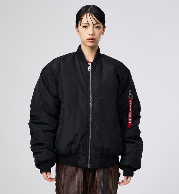 ABAHOUSE「【ALPHA / アルファ】MA-1 RELAXED FIT FLIGHT JA」|ブルゾン・スタジャン|