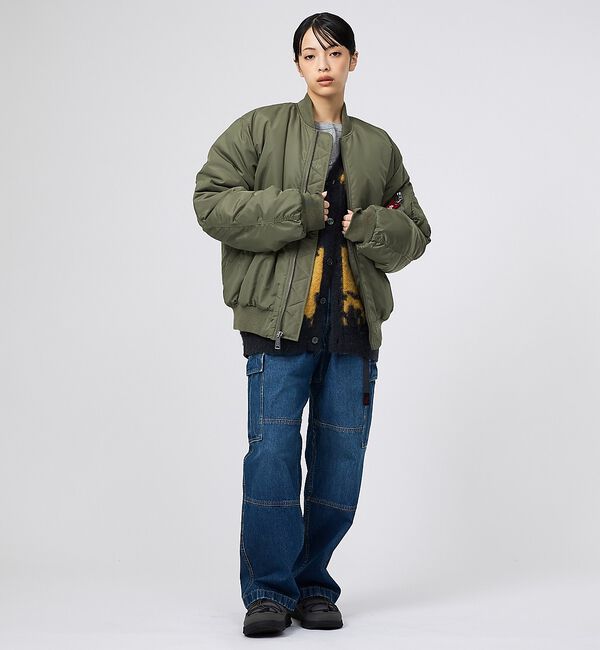 ABAHOUSE「【ALPHA / アルファ】MA-1 RELAXED FIT FLIGHT JA」|ブルゾン・スタジャン|