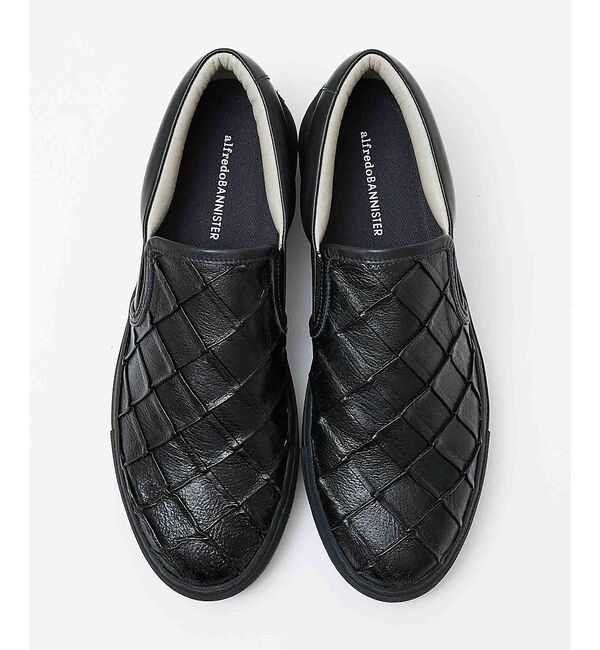 alfredoBANNISTER「【26A/W】マルゴムソール プリーツスリッポン」|スニーカー|