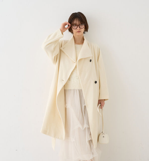 Rouge vif「【一部店舗限定】ショートビーバーニュアンスカラーコート」|その他|