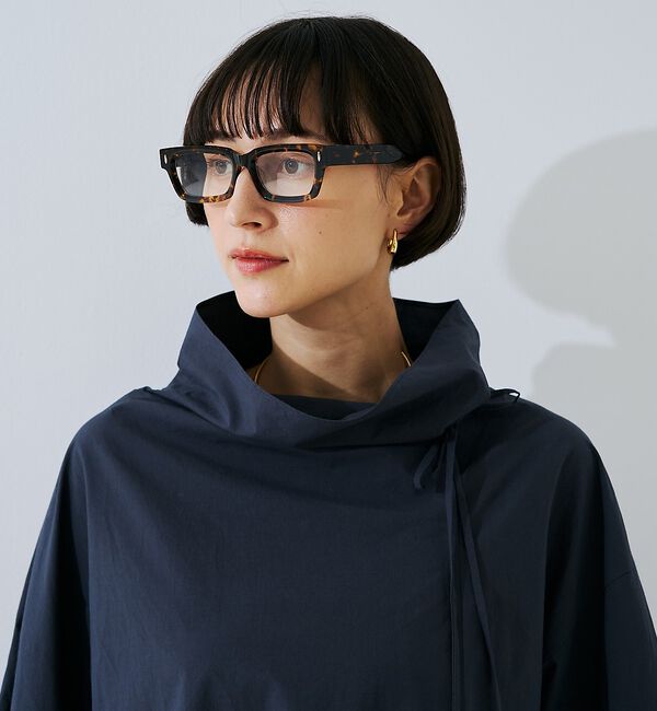 Rouge vif「コットンスタンドネックタックブラウス/ボトルネック」|シャツ・ブラウス|