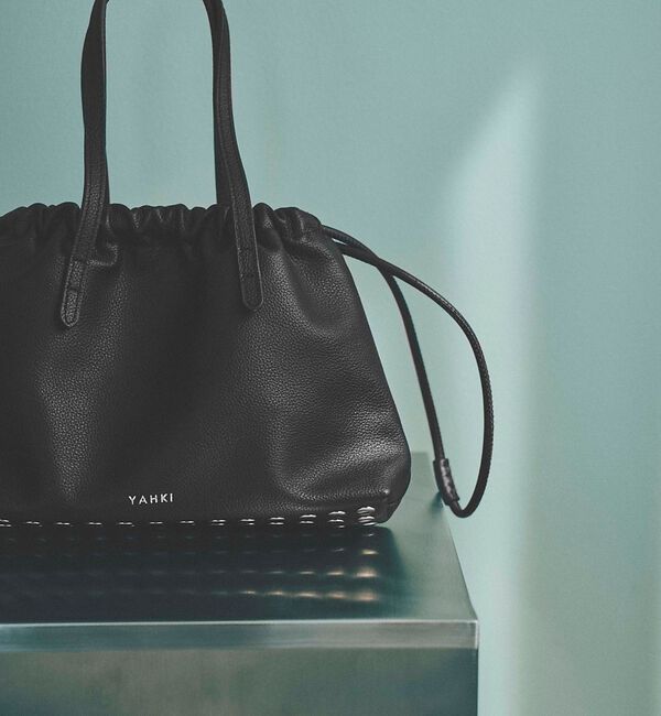Rouge vif「【YAHKI】YH-827 HAND BAG/巾着バッグ/スタッズ/レザーバッグ」|ハンドバッグ|