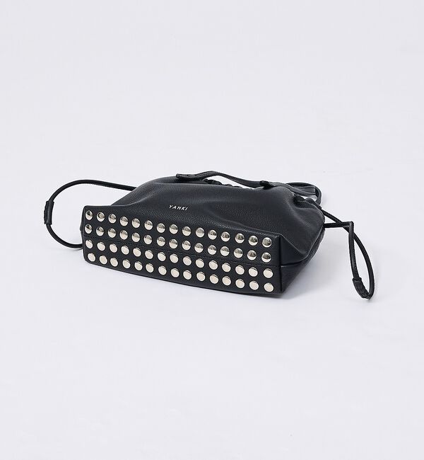 Rouge vif「【YAHKI】YH-827 HAND BAG/巾着バッグ/スタッズ/レザーバッグ」|ハンドバッグ|
