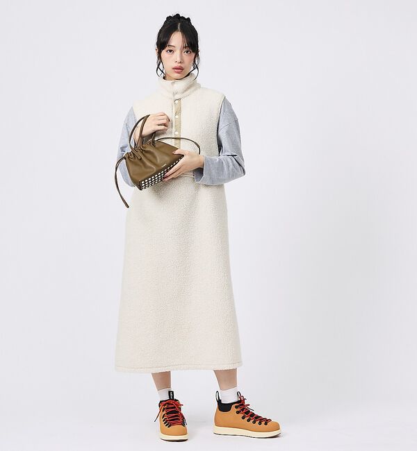 Rouge vif「【YAHKI】YH-827 HAND BAG/巾着バッグ/スタッズ/レザーバッグ」|ハンドバッグ|