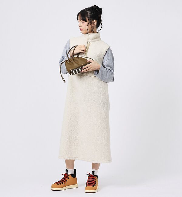 Rouge vif「【YAHKI】YH-827 HAND BAG/巾着バッグ/スタッズ/レザーバッグ」|ハンドバッグ|
