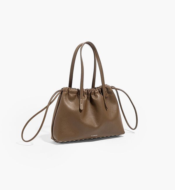 Rouge vif「【YAHKI】YH-827 HAND BAG/巾着バッグ/スタッズ/レザーバッグ」|ハンドバッグ|