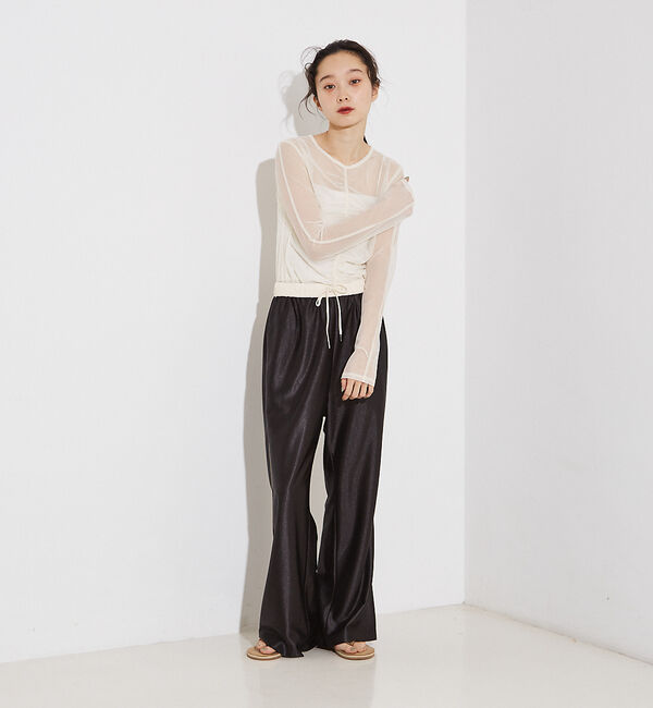 NOMINE「フロントシャーリング シアー ロンT」|Tシャツ・カットソー|