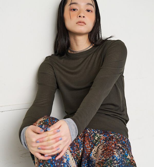 NOMINE「ダブルスリーブ シアー ロンT」|Tシャツ・カットソー|