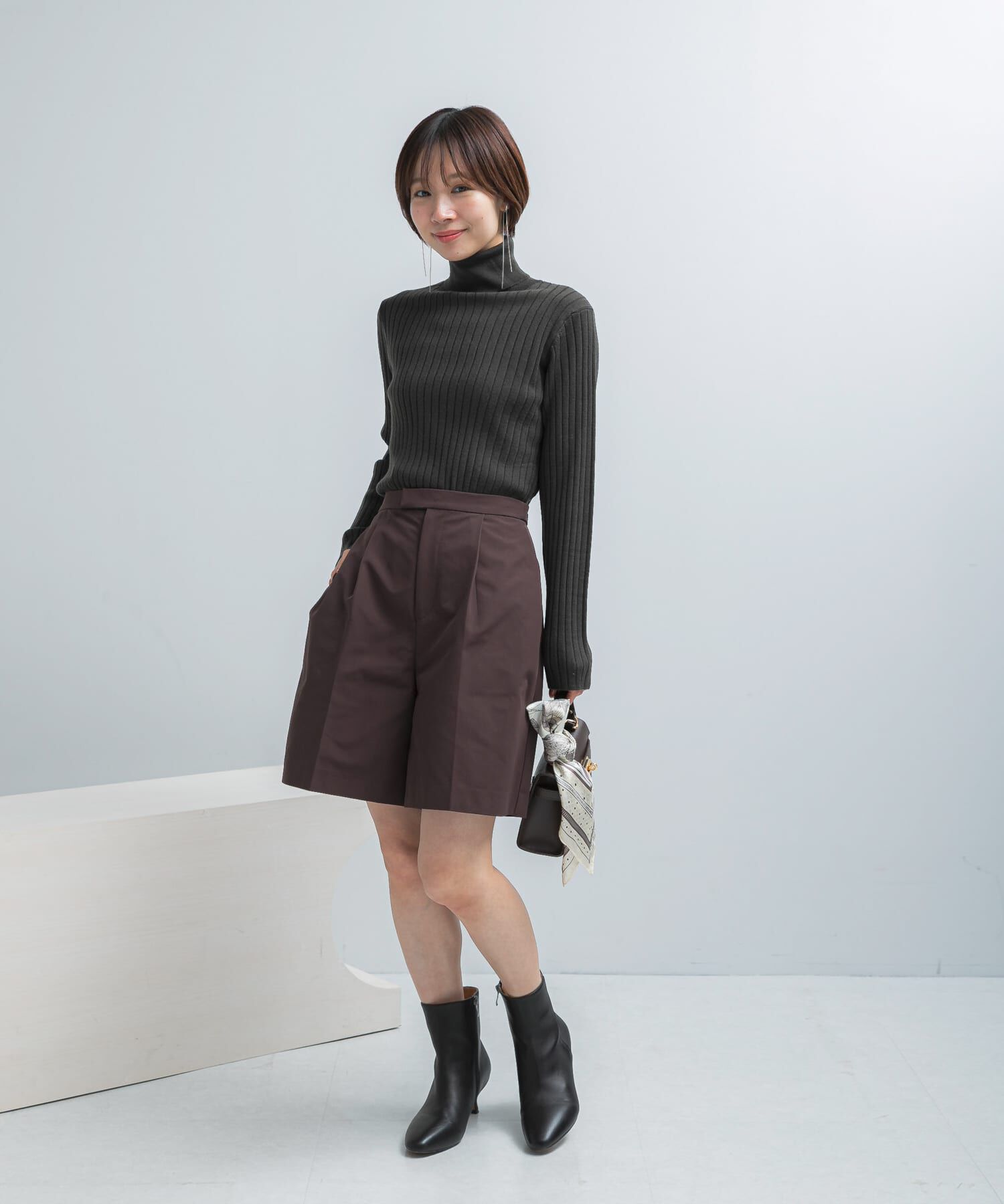 URBAN RESEARCH ROSSO「エクストラファインリブタートルニット」|ニット・セーター|