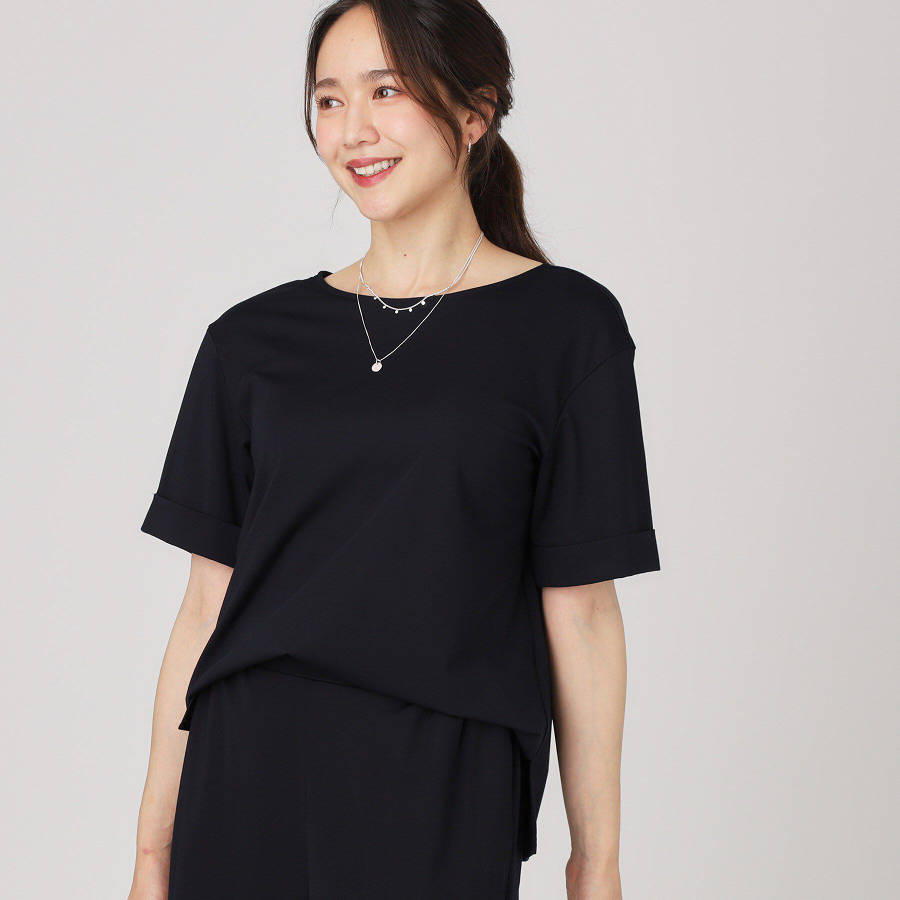 COUP DE CHANCE「【手洗い可】袖デザインのプルオーバー」|Tシャツ・カットソー|