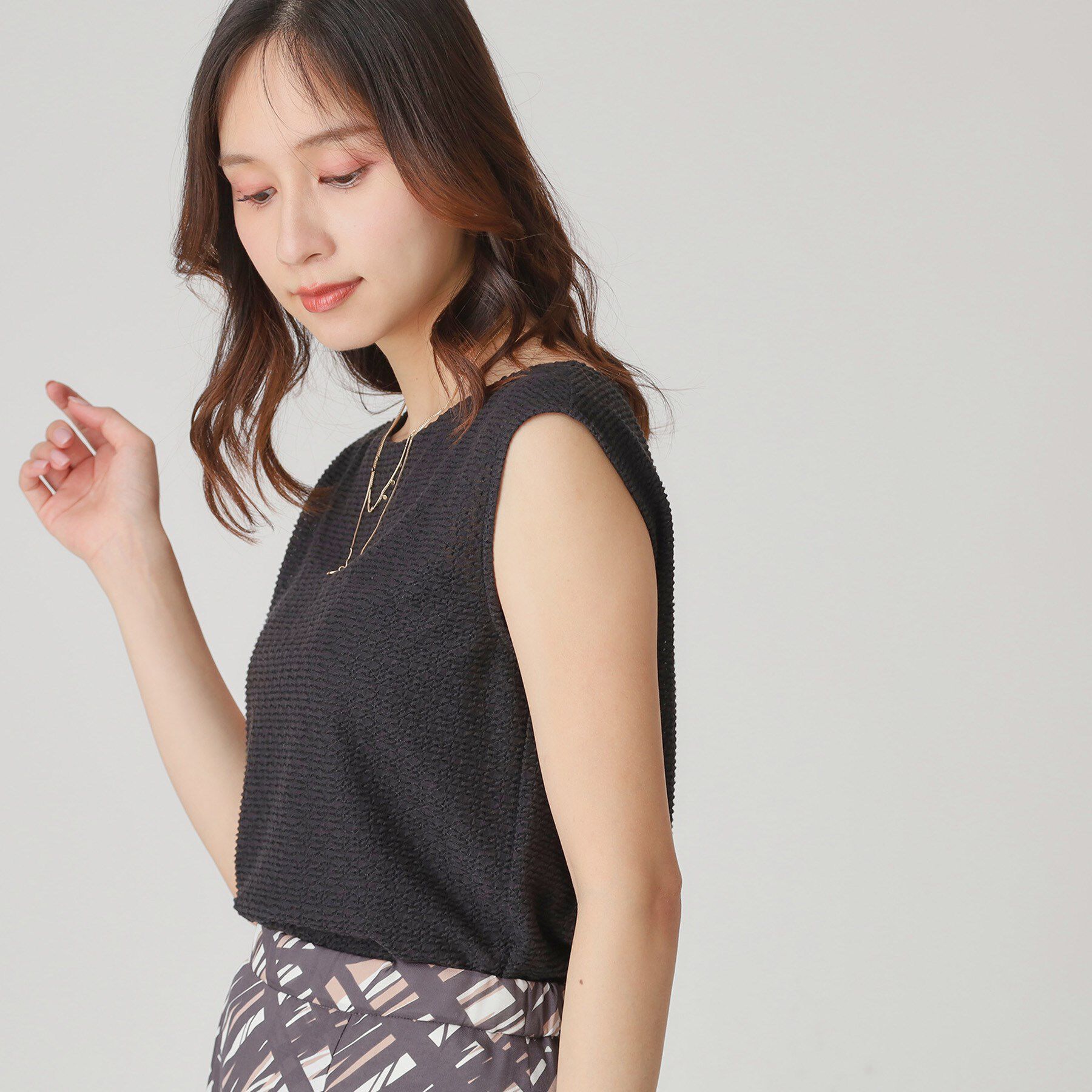 COUP DE CHANCE「◆【手洗い可／日本製】ノースリーブトップス」|Tシャツ・カットソー|