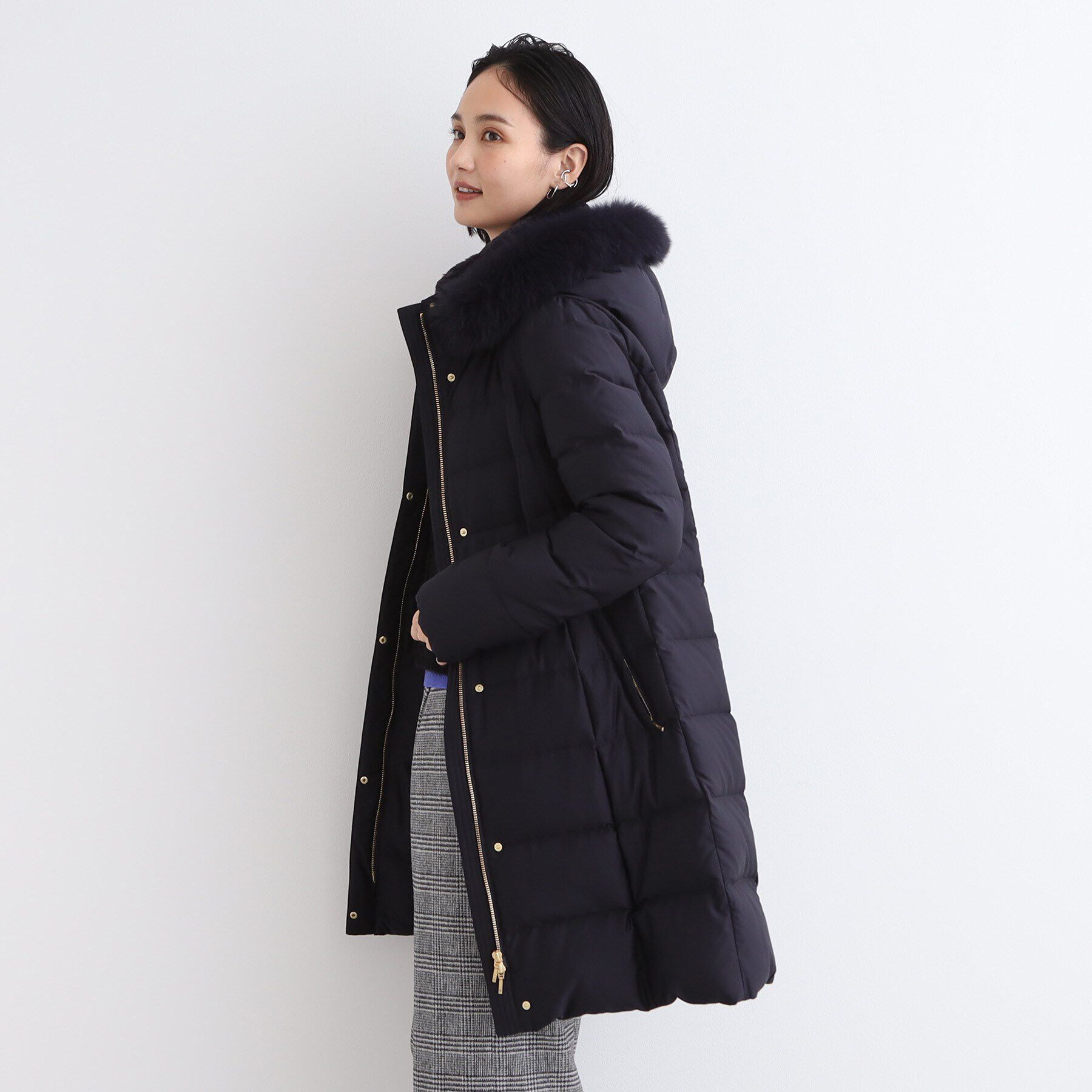 INDIVI「【名品／撥水／抗菌防臭】ロング リサイクルダウンコート」|ダウン|