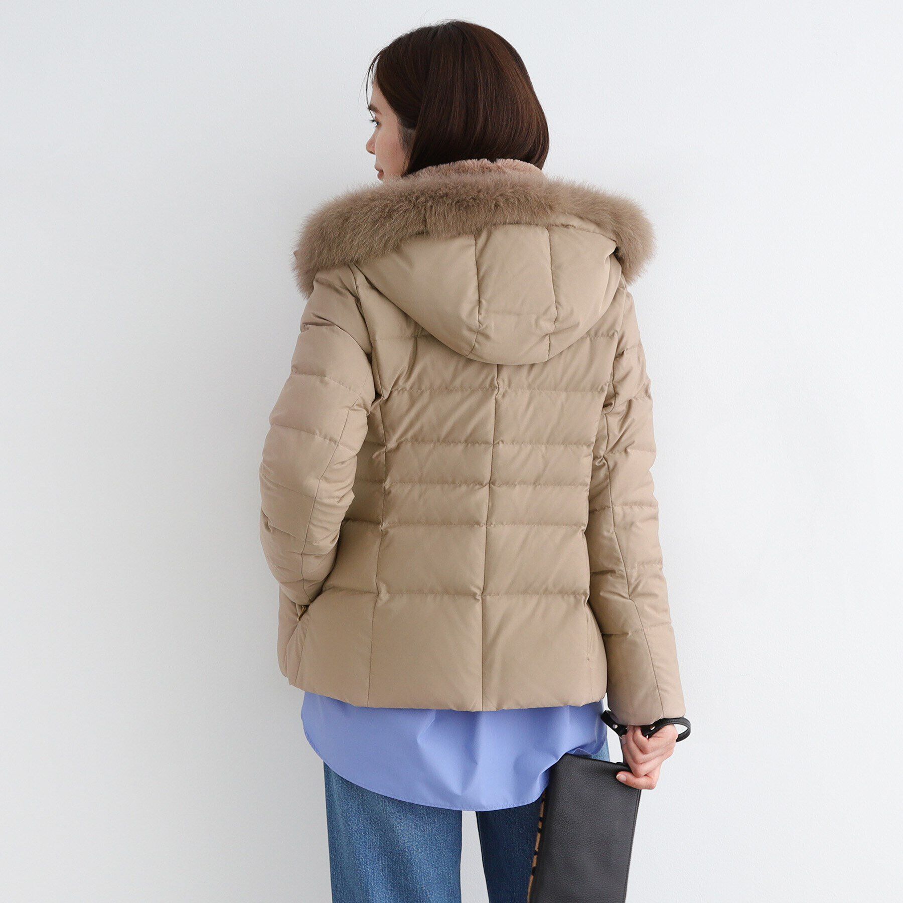 INDIVI「【名品／撥水／抗菌防臭】ショート リサイクルダウンコート」|ダウン|