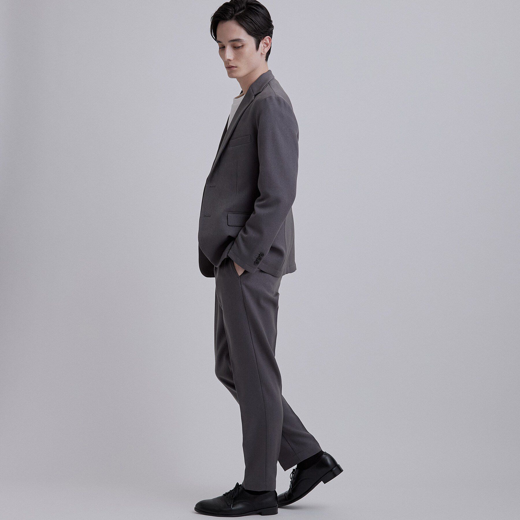 tk.TAKEO KIKUCHI「【吸湿発熱/洗濯可セットアップ】ウォームフィットテーラードジャケット＆パンツセットアップ/上下2点セ」|スーツ|