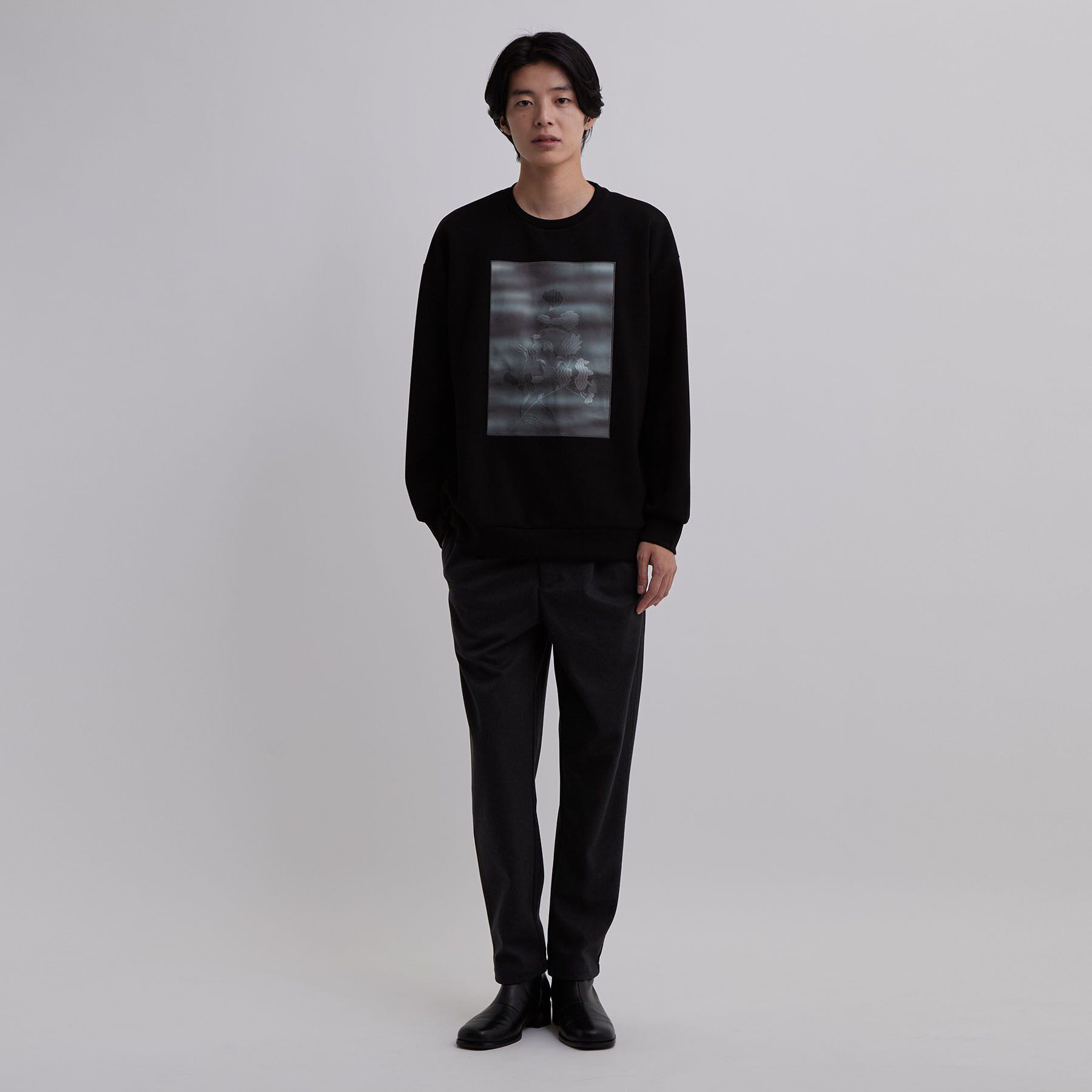 tk.TAKEO KIKUCHI「フラワー刺繍グラフィックスウェット」|パーカー|