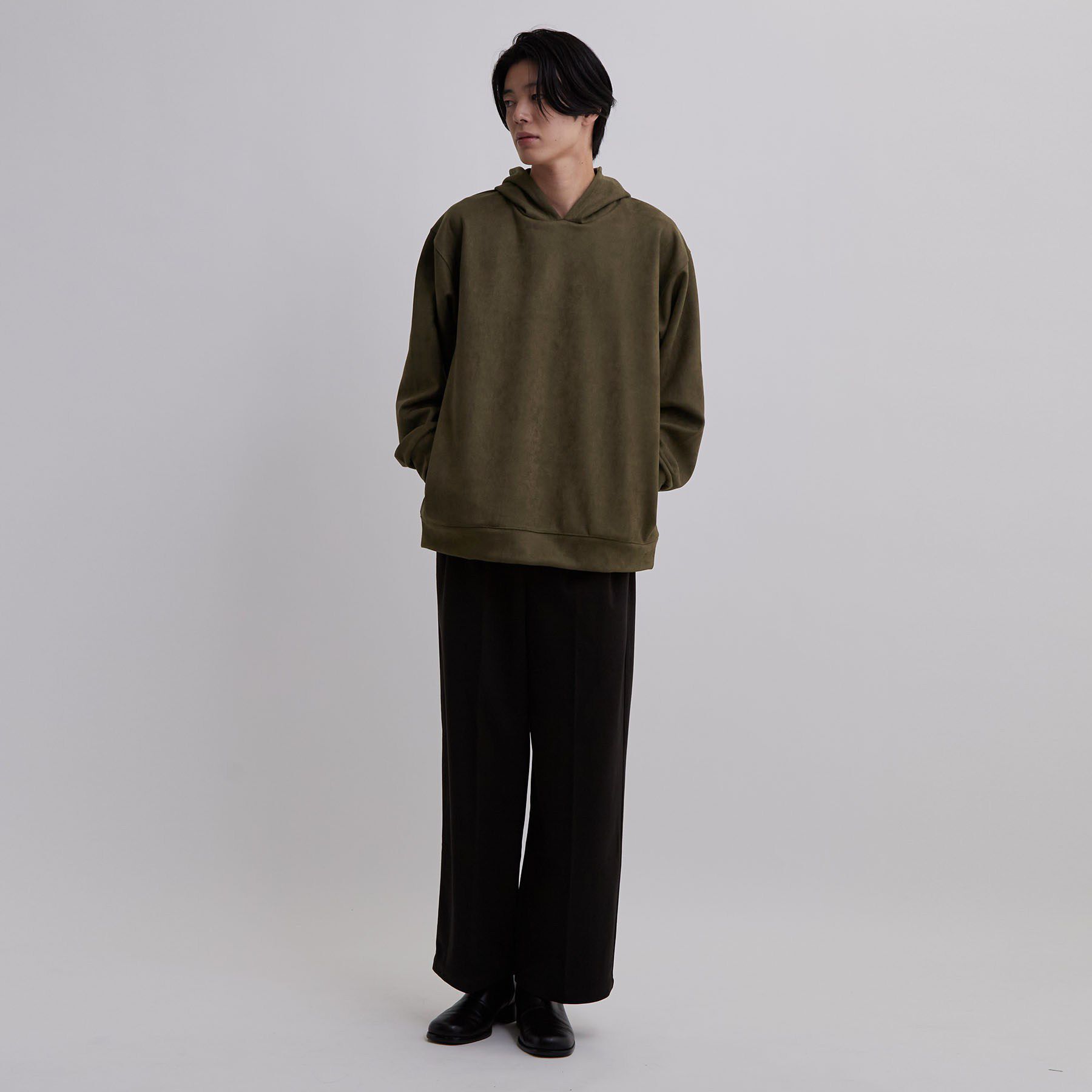 tk.TAKEO KIKUCHI「シルキータッチスエード プルパーカー」|パーカー|