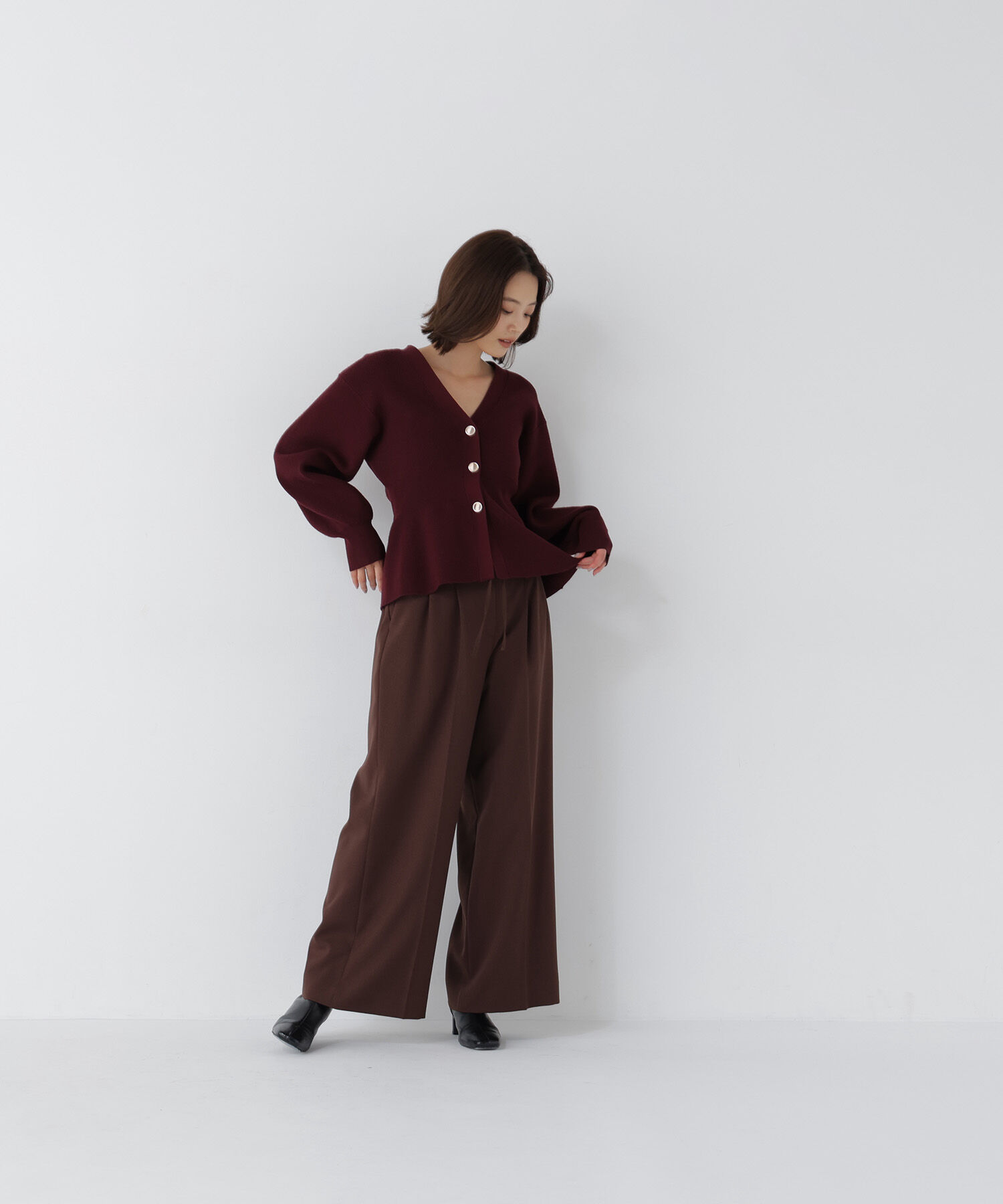  「＜CLASSY.11月号掲載＞ダブルベルトワイドパンツ　26AW」|その他|
