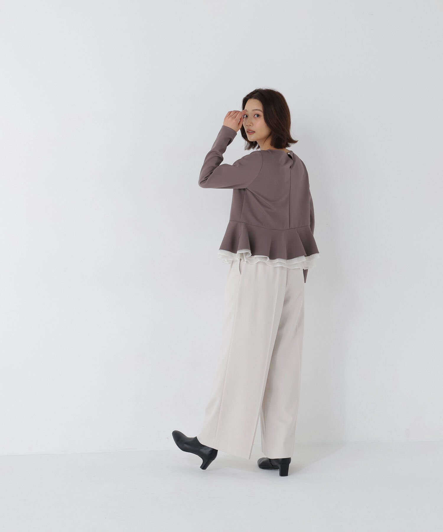  「＜CLASSY.11月号掲載＞ダブルベルトワイドパンツ　26AW」|その他|