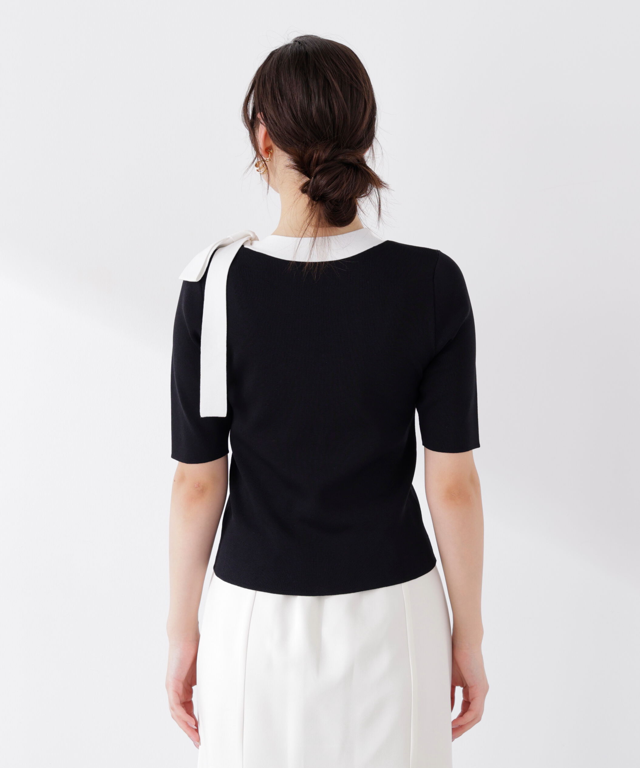 PROPORTION BODY DRESSING「＜UV＞サイドリボンニット　26SS」|ニット・セーター|