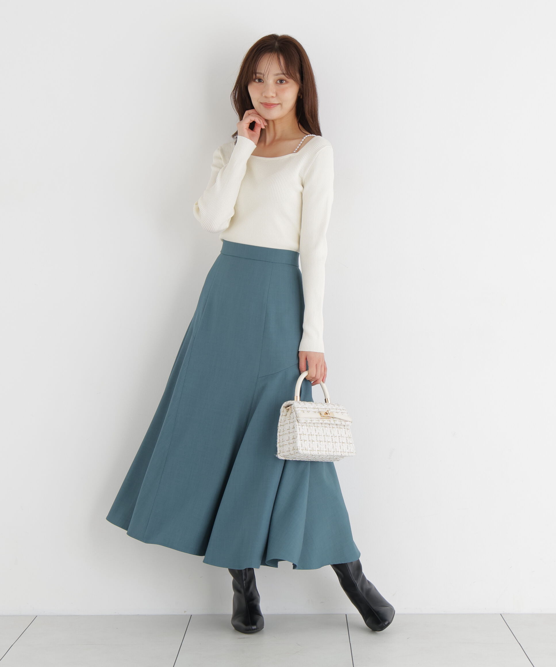 PROPORTION BODY DRESSING「アシメ切替スカート」|スカート|