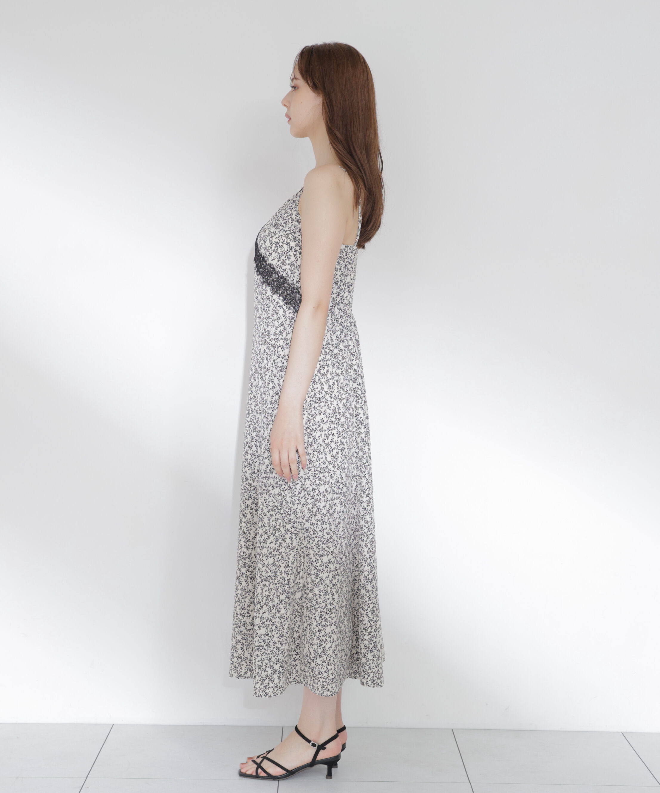 PROPORTION BODY DRESSING「レーストリム小花キャミワンピース 26AW」|ワンピース|