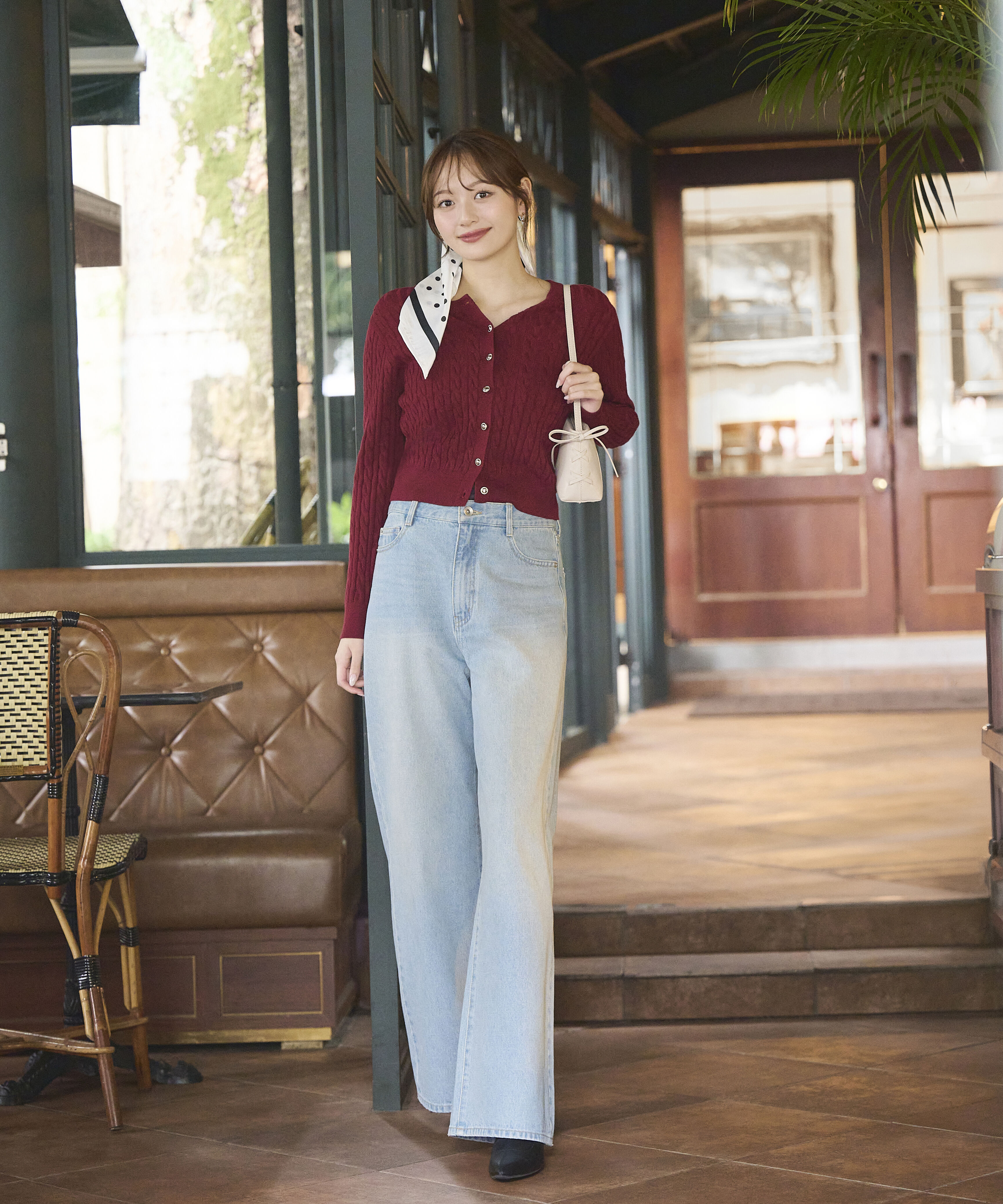 PROPORTION BODY DRESSING「＜a/mie＞レースハイウエストワイドデニムパンツ 26AW」|その他|