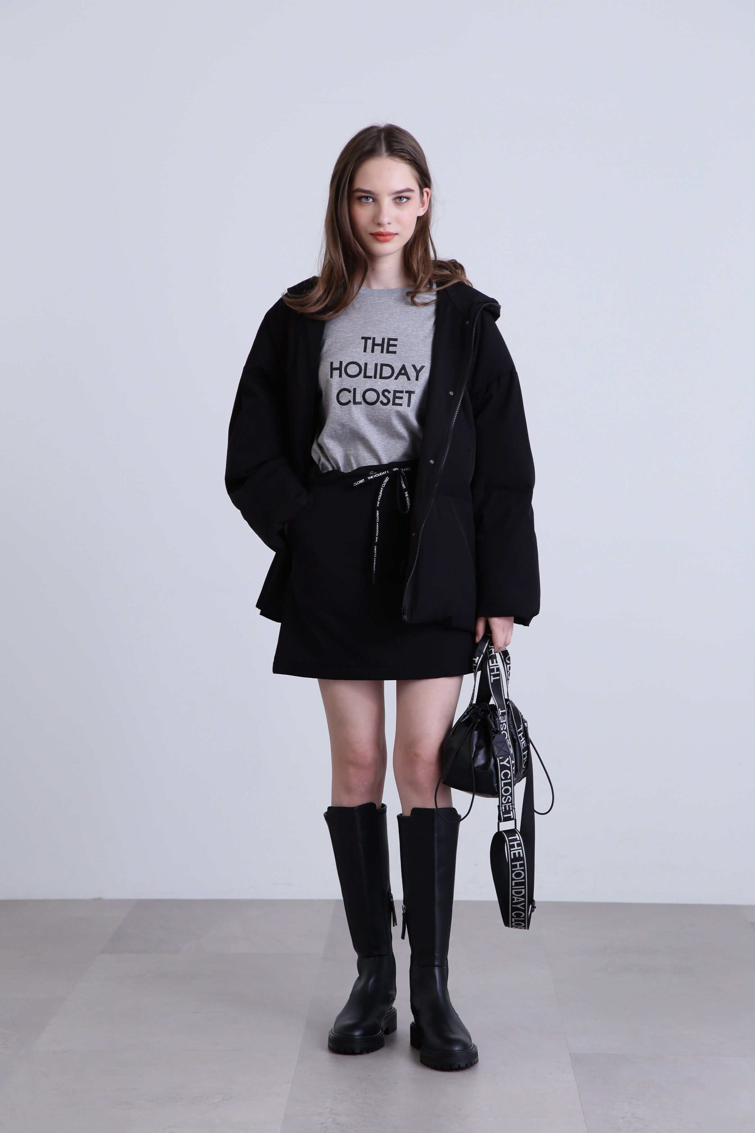  「[THE HOLIDAY CLOSET] 中綿ミニスカート」|スカート|