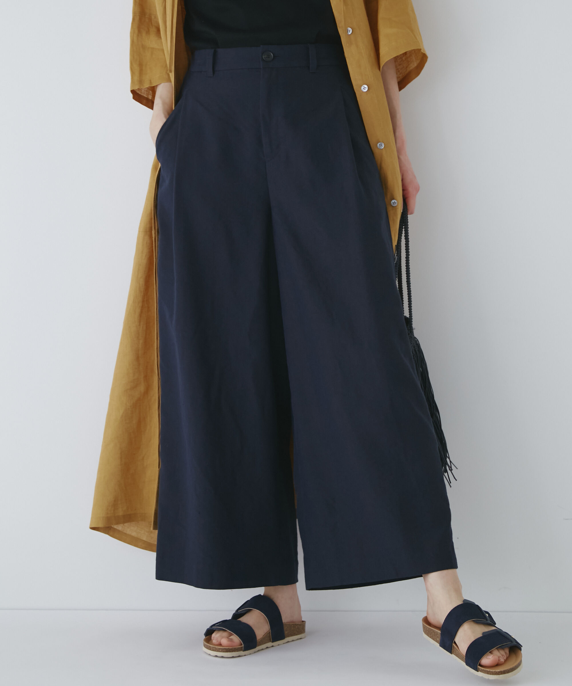  「◆ＰＥレーヨンリネンセミワイドパンツ」|その他|