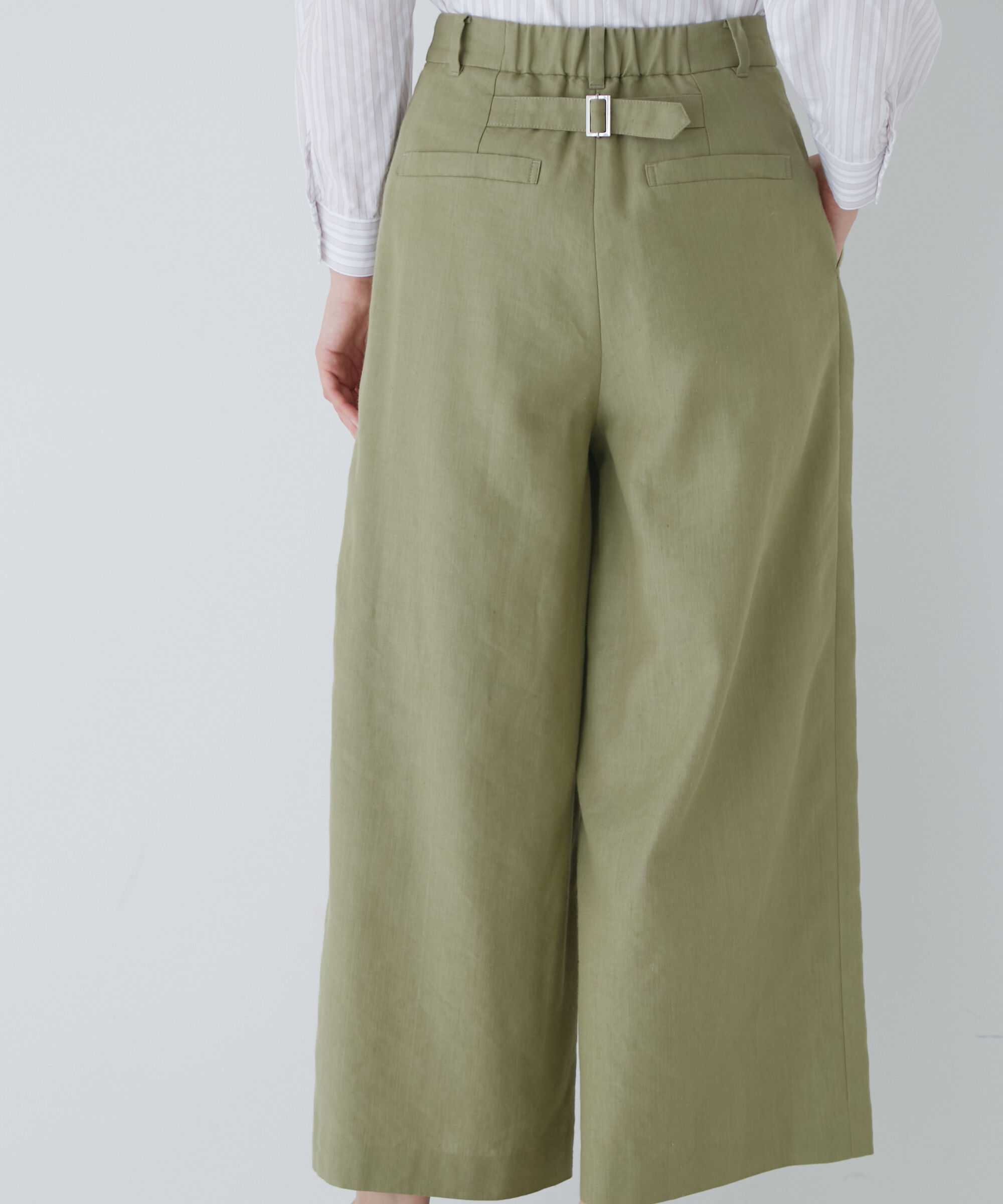  「◆ＰＥレーヨンリネンセミワイドパンツ」|その他|