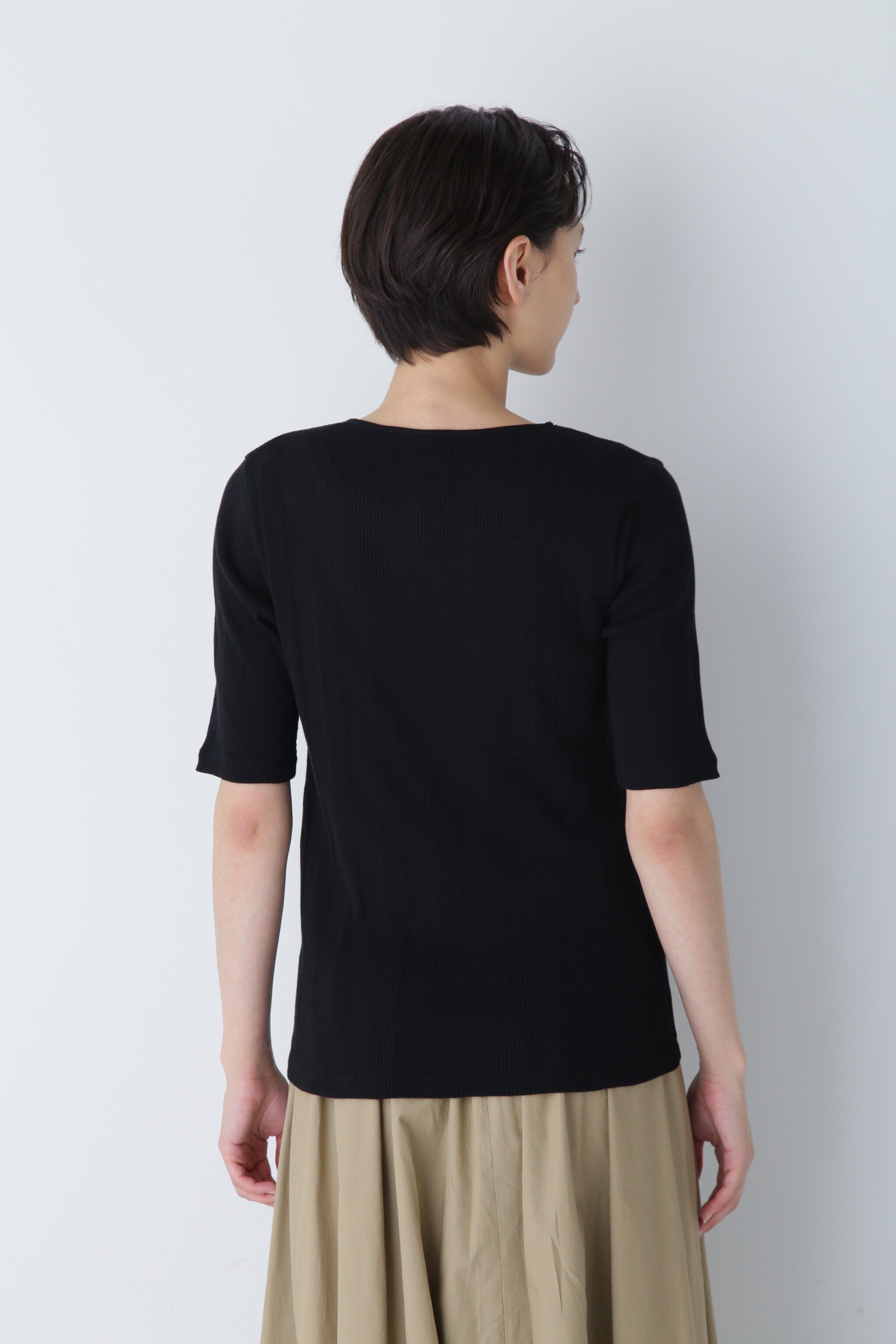  「◆コンパクトテレコトップス」|Tシャツ・カットソー|