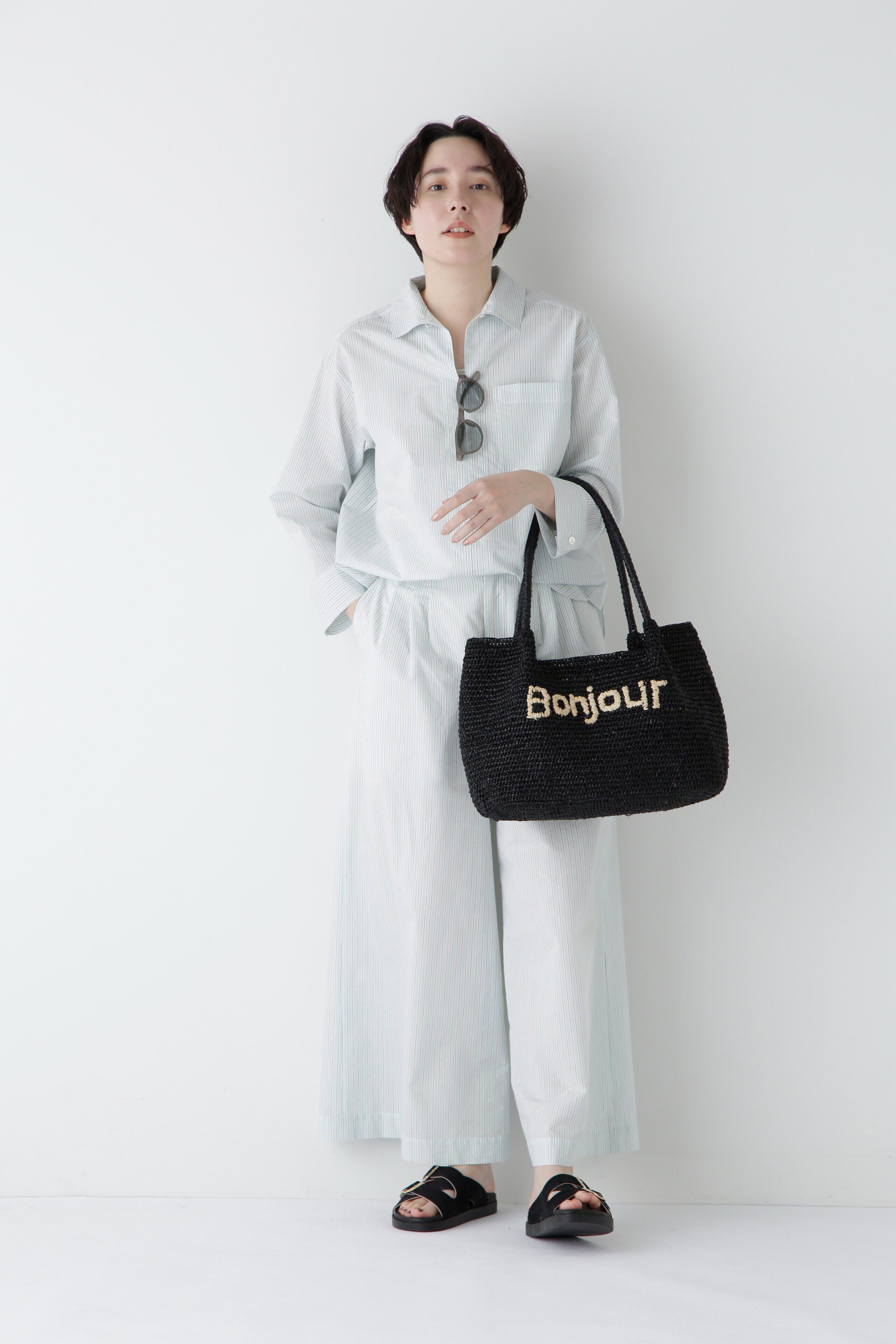  「◆エアリーコットンタックワイドパンツ」|その他|