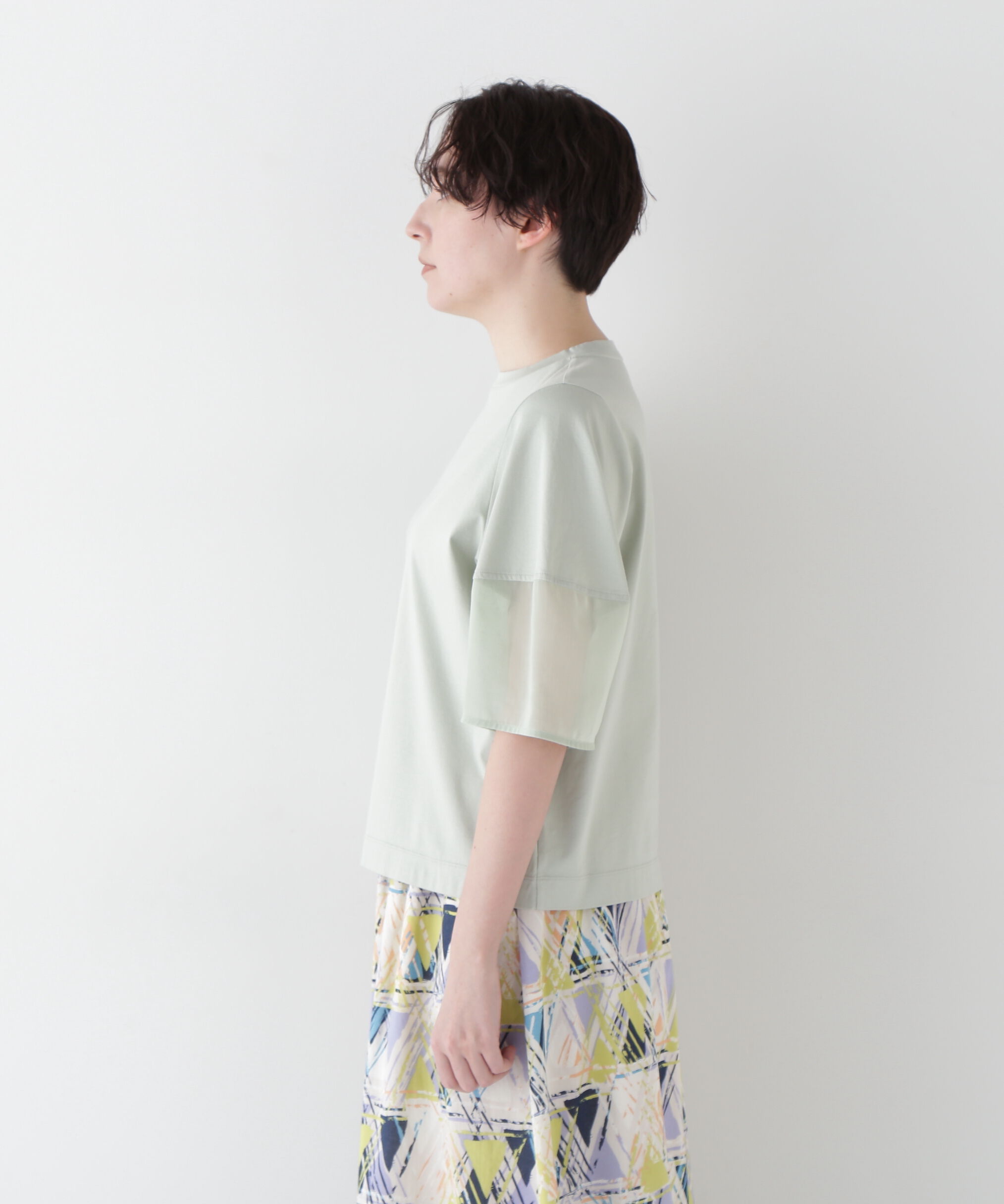  「◆アードッキングモックネックカットソープルオーバー」|Tシャツ・カットソー|