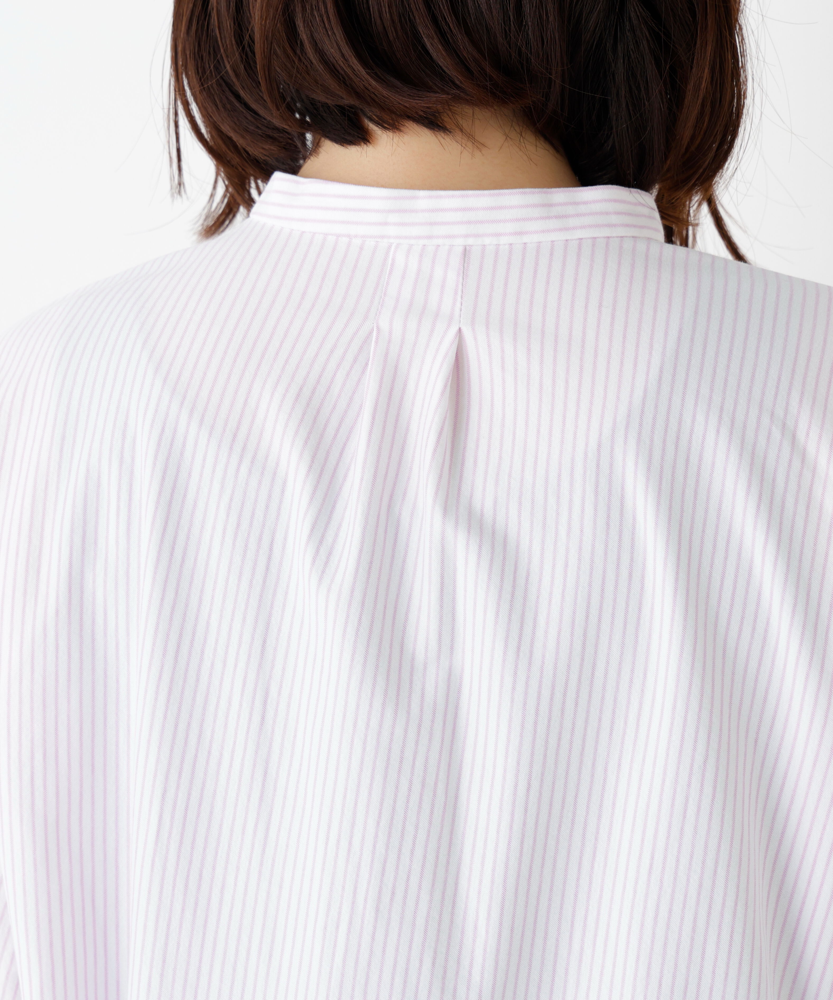  「◆《ウォッシャブル》鹿の子ジャージーバンドカラープルオーバー」|Tシャツ・カットソー|