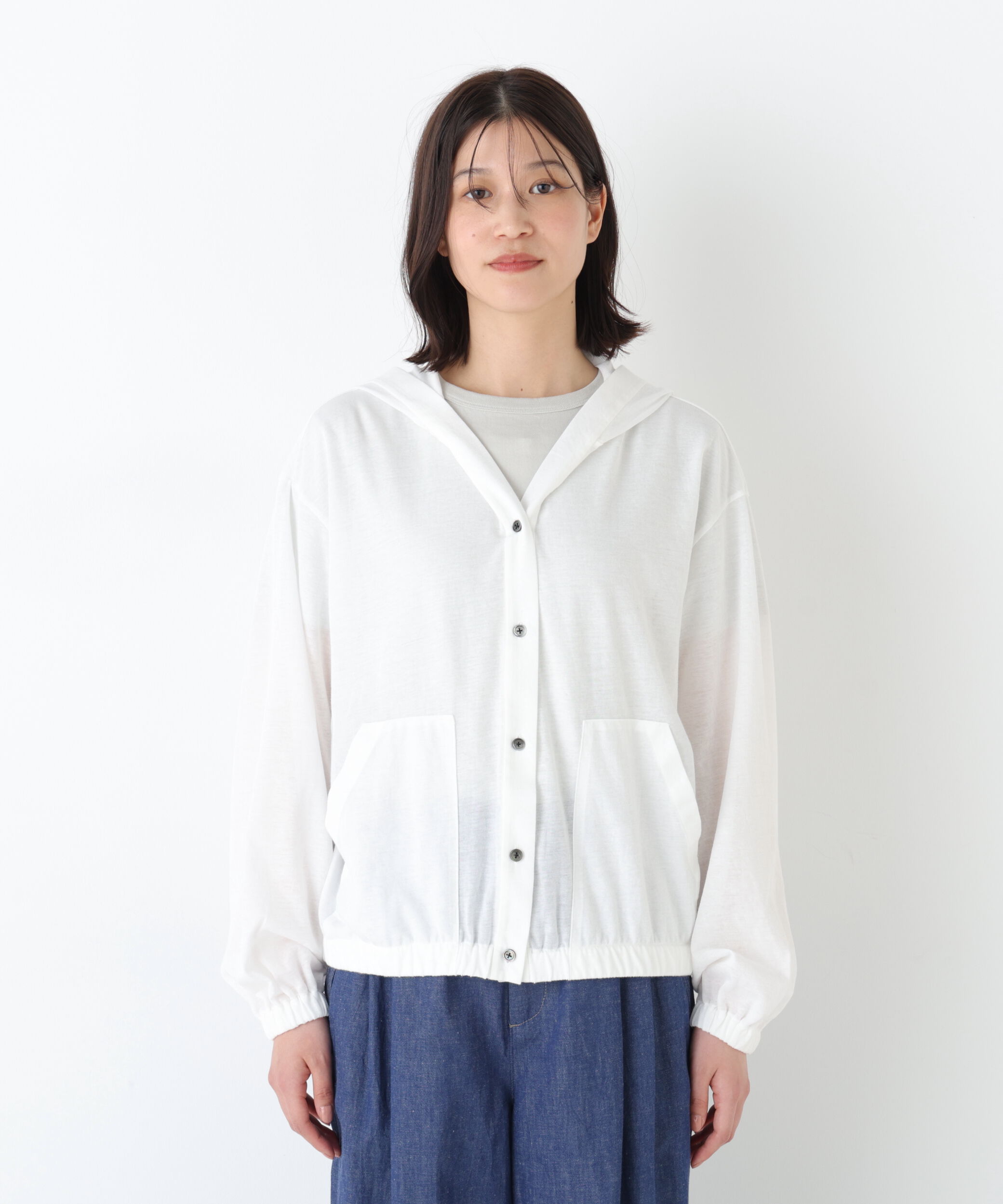  「◆シアー天竺フーディーハオリ」|Tシャツ・カットソー|