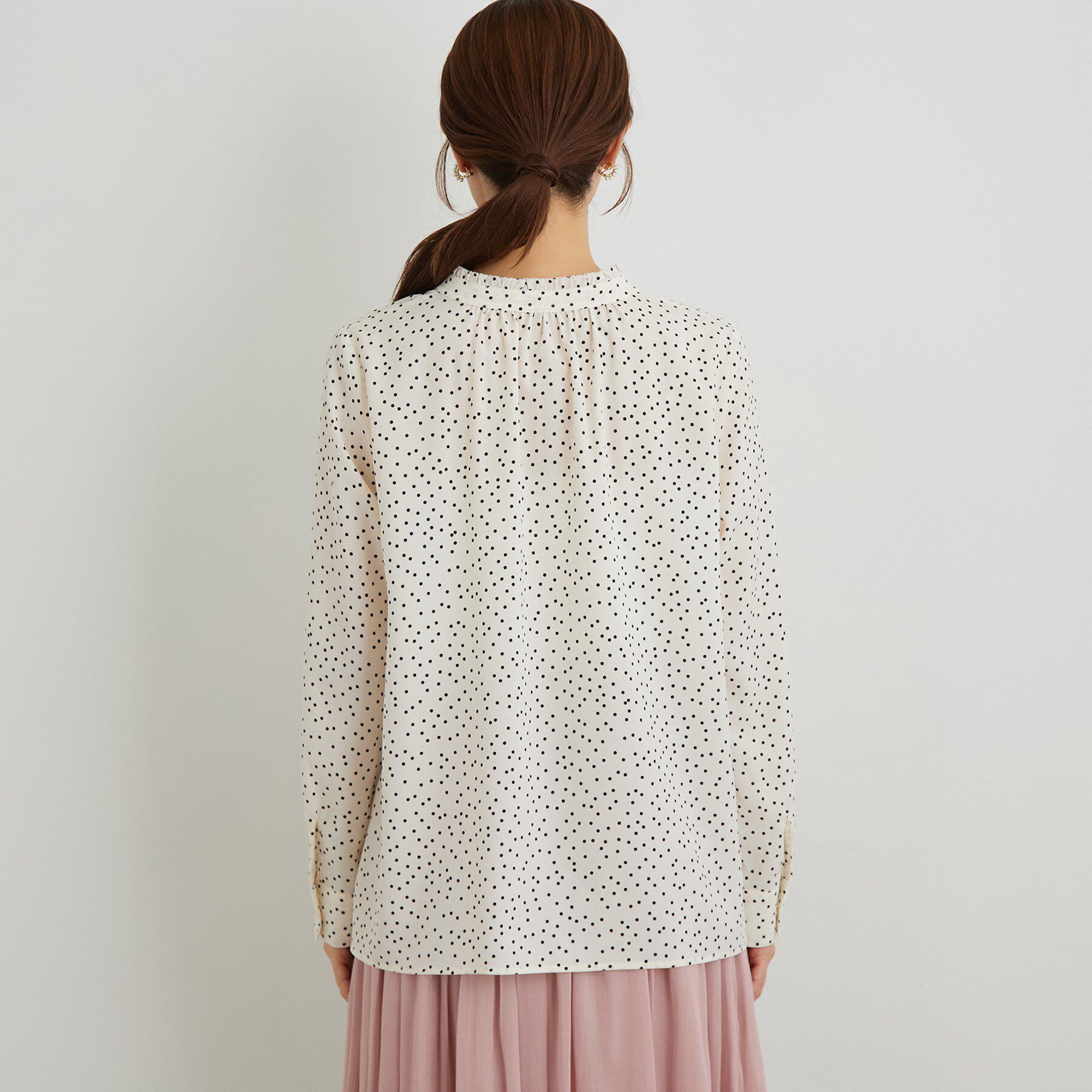 SunaUna「【手洗い可】フリル衿ブラウス」|シャツ・ブラウス|
