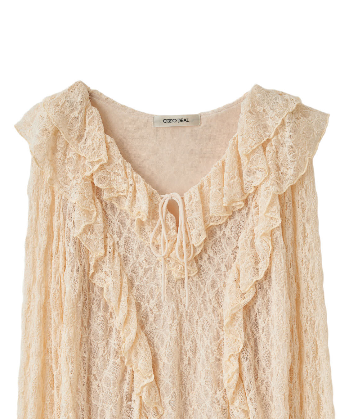 COCO DEAL「レースフリルトップス」|シャツ・ブラウス|