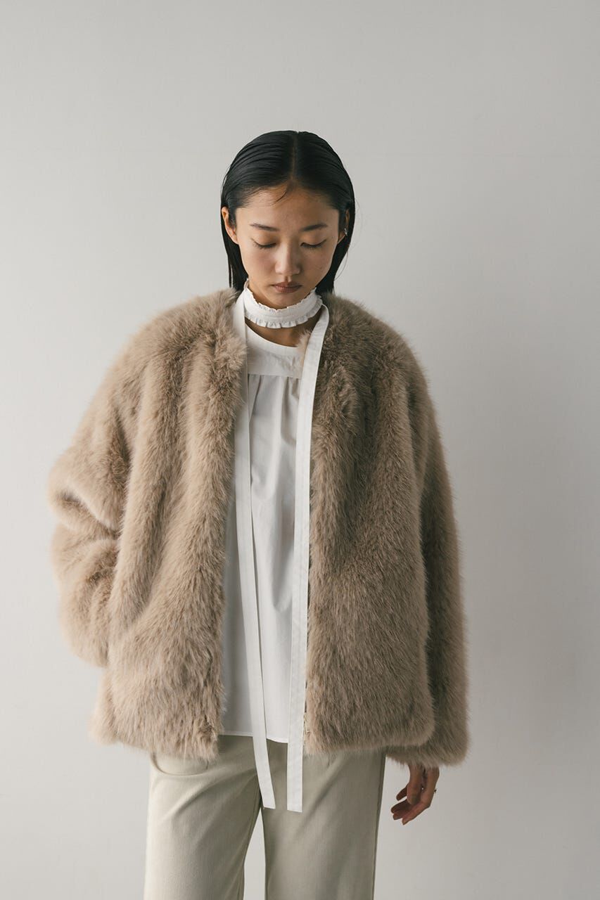STYLEMIXER「ノーカラーファージャケット」|その他|