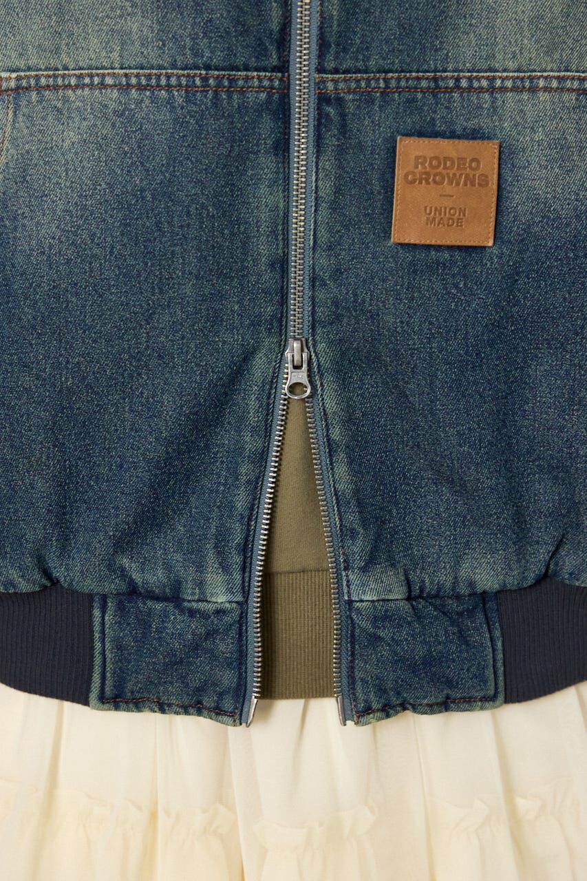 RODEO CROWNS「FUR HOODED ワークジャケット」|ブルゾン・スタジャン|