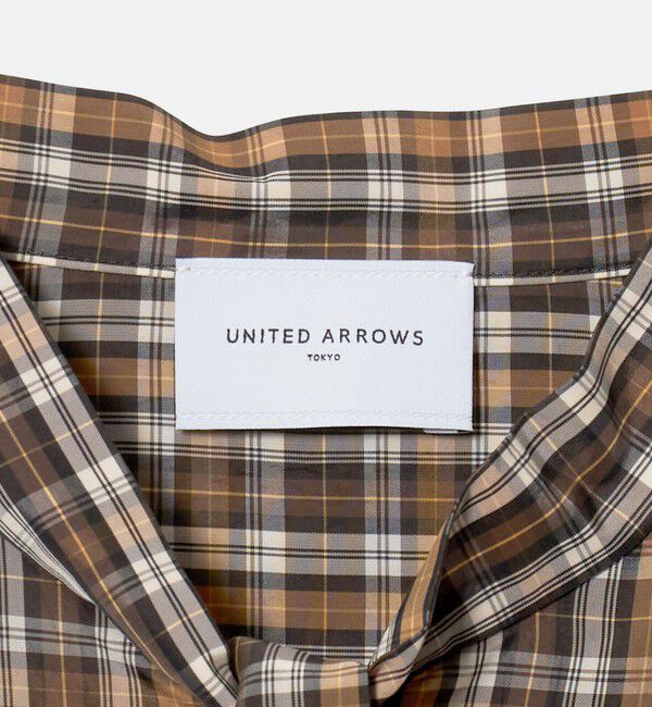 UNITED ARROWS「チェック リボン ボウタイ ブラウス」|シャツ・ブラウス|