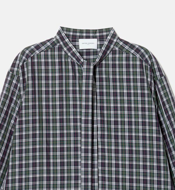 UNITED ARROWS「チェック リボン ボウタイ ブラウス」|シャツ・ブラウス|