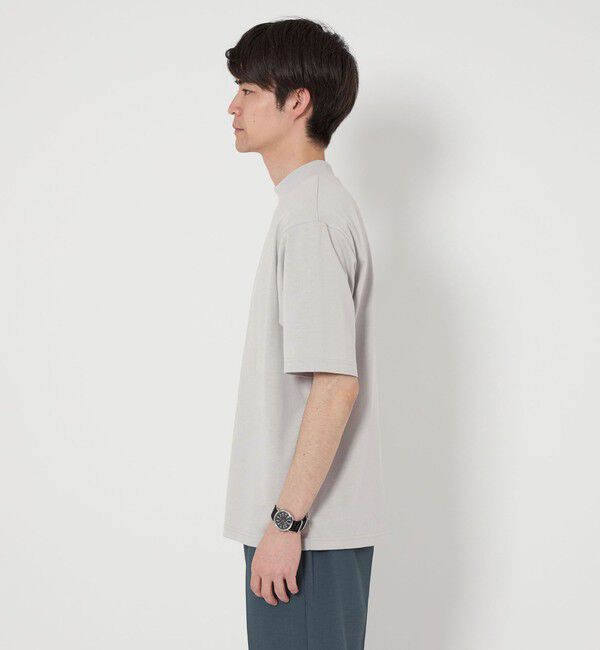 UNITED ARROWS green label relaxing「【WEB限定】JUST fit デイリー モック 半袖 Ｔシャツ カットソー -吸水速乾・抗菌-」|Tシャツ・カットソー|