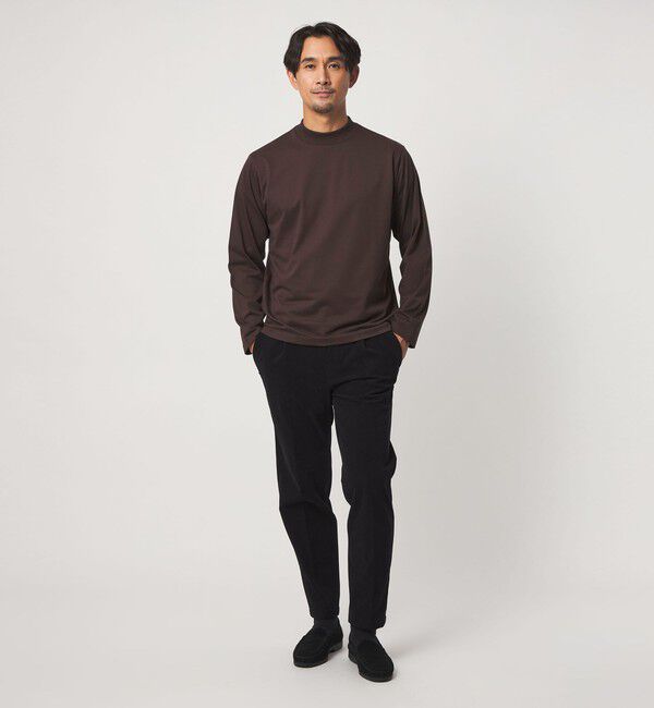 UNITED ARROWS green label relaxing「【WEB限定】JUST fit デイリーモック 長袖 Tシャツ -吸水速乾・抗菌-」|Tシャツ・カットソー|